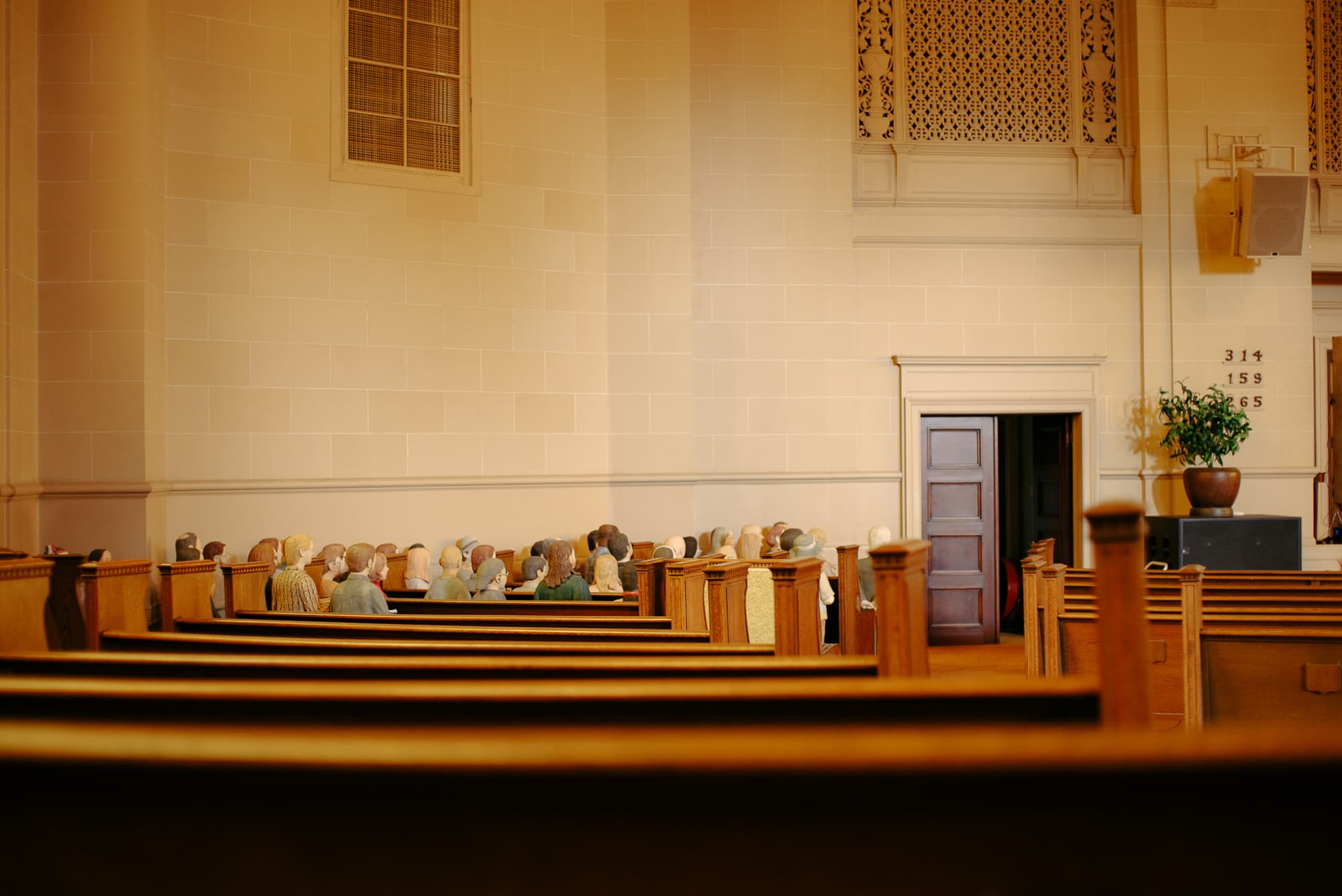 In the Archive's Great Room sit rows of miniatures, each representing a famous computing pioneer.