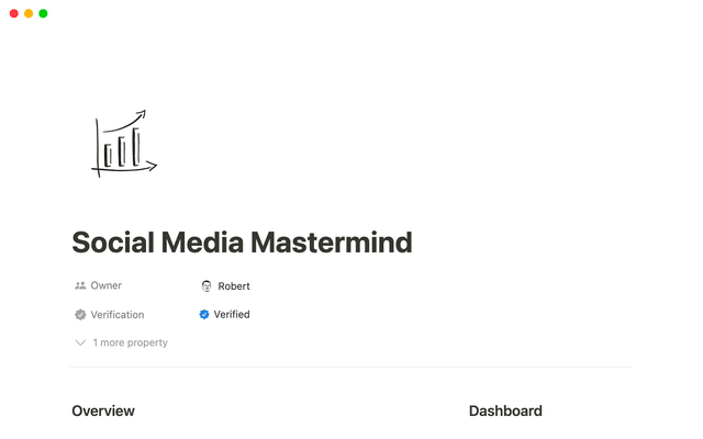 Notion Social Media Mastermind